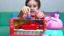 Peppa Pig George e Papai Pig Montam Ferrari Enzo Brinquedos Peppa Pig Toys