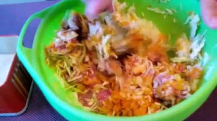 Ленивые голубцы под шубой,запеченые в духовке