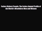 [PDF] Forbes Richest People: The Forbes Annual Profile of the World's Wealthiest Men and Women