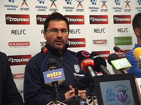 22η ΑΕΛ-Απόλλων Σμύρνης 1-0 2015-16 Συνέντευξη τύπου (Astra tv)