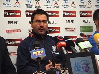 22η ΑΕΛ-Απόλλων Σμύρνης 1-0 2015-16 Συνέντευξη τύπου (Astra tv)