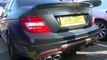 Mercedes C63 AMG w/IPE Exhausts Burnout, Thunderous Revs and Startup