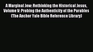 Read A Marginal Jew: Rethinking the Historical Jesus Volume V: Probing the Authenticity of