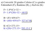 Conversión de temperaturas: Celsius, Fahrenheit, Rankine y Kelvin