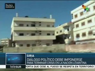 Especialistas sirios llaman a construir diálogo político