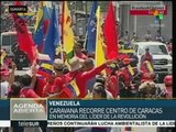 Miles de venezolanos se movilizaron en recuerdo de Hugo Chávez