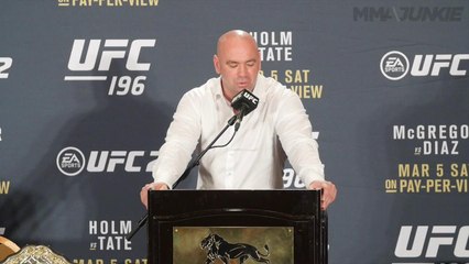 UFC 196 Dana White post press conference highlight