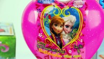 Frozen Surprise Heart & Kinder Surprise Eggs Barbie Avengers Dora Hot Wheels Planes. DisneyToysFan