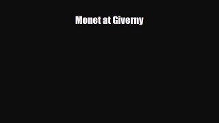 PDF Monet at Giverny Ebook