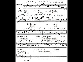 Offertorium Angelus Domini, Dominica II Paschae (2è dimanche du T. Pascal)