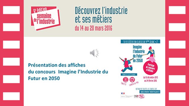 Semaine de l'industrie 2016 - Résultats du concours d'affiches