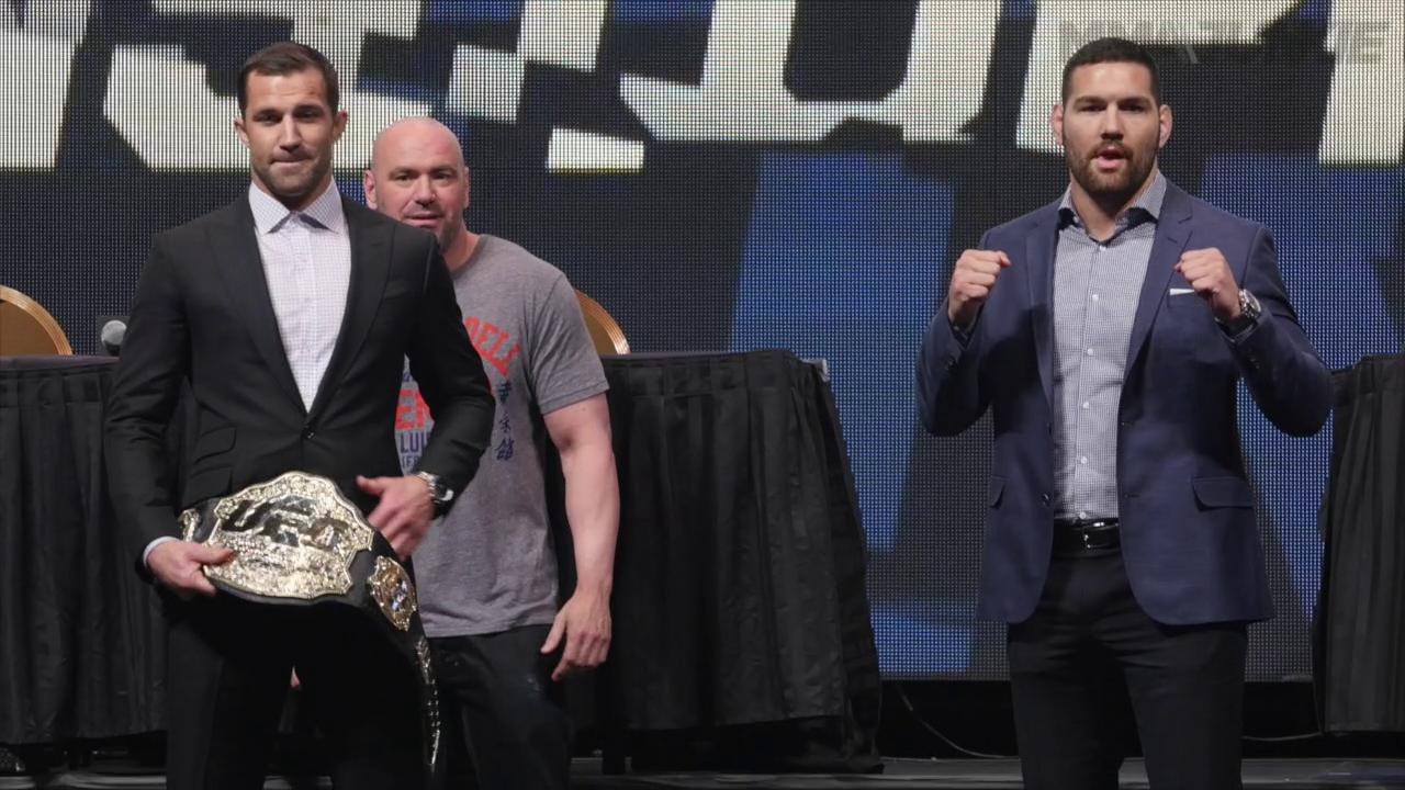 UFC Unstoppable press conference Weidman and Rockhold highlight