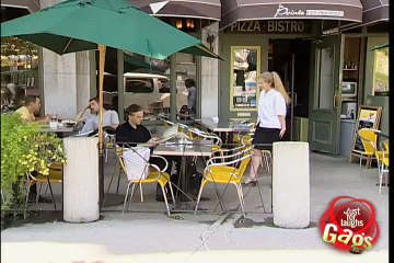 Terrible waitress on phone prank