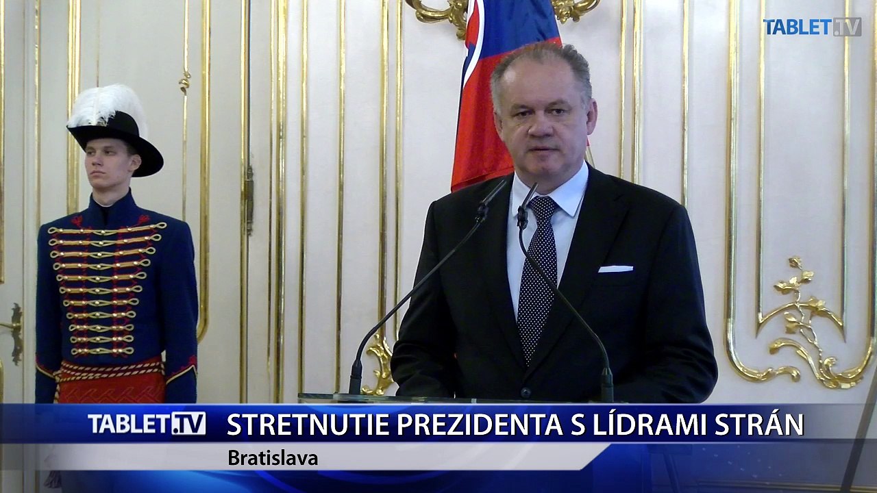 Prezident sa dnes stretol s lídrami víťazných strán okrem M. Kotlebu