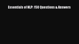 Read Essentials of NLP: 150 Questions & Answers PDF Online