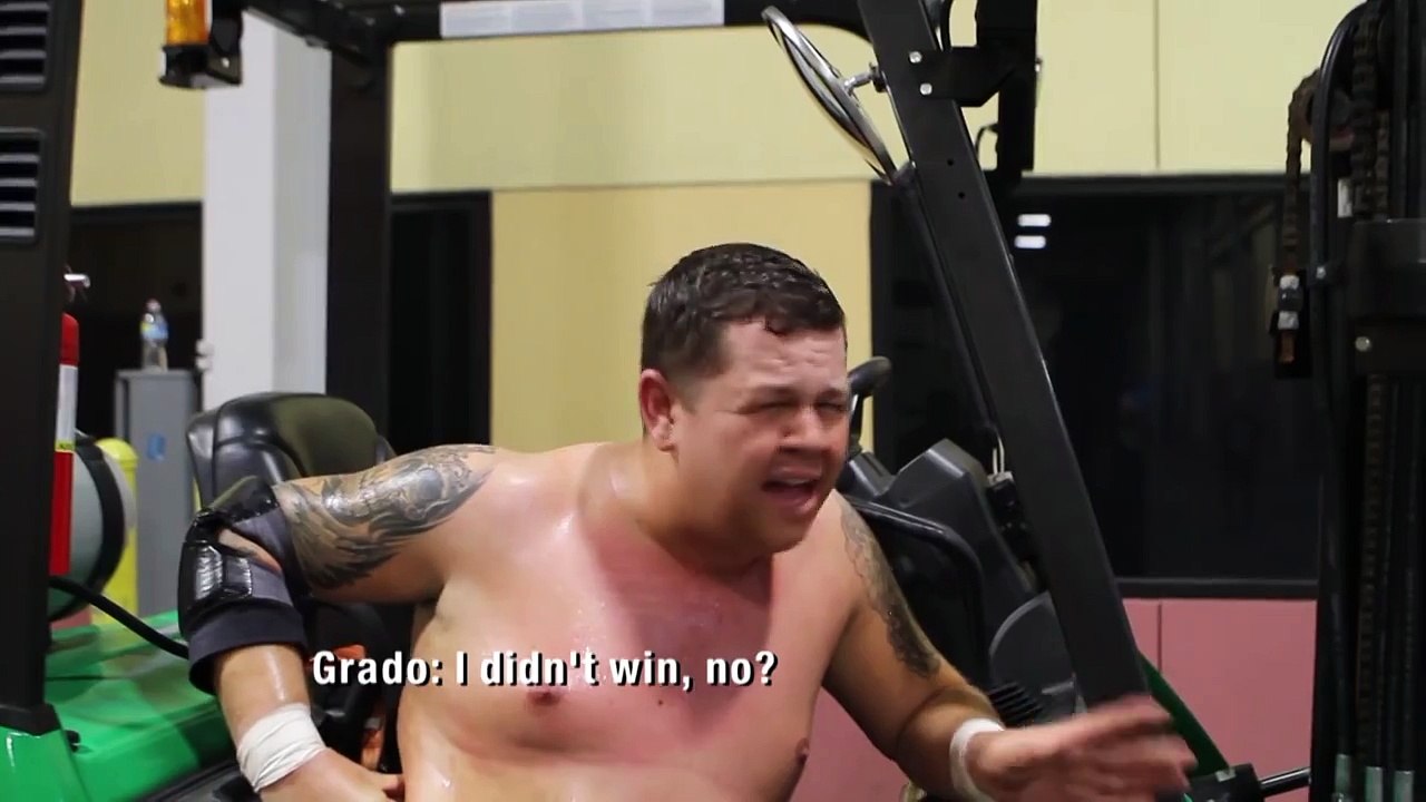 An Incoherant Grado Tries To Leave IMPACT on a Forklift (Oct. 28, 2015)