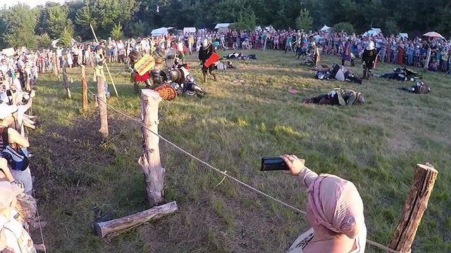 X фестиваль военно-исторической реконструкции Белый город. Бугурт 2. 04.07.2015