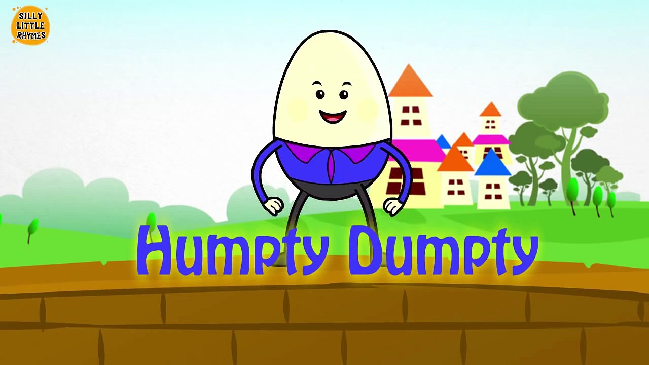 Humpty Dumpty Sat on a Wall | Engilsh Kids Nursery Rhymes | Cartoon Songs in HD For Childr