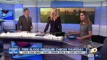 Free blood pressure checks Thursday