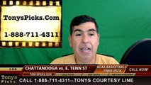 College Basketball Free Pick East Tennessee St vs. Chattanooga Prediction Odds Preview 3-7-2016