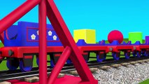 Shapes for kids kindergarten toddlers preschoolers. Shape train. Choo-Choo and 3D shapes. Cartoon