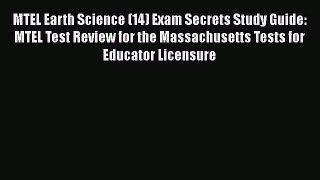 [PDF] MTEL Earth Science (14) Exam Secrets Study Guide: MTEL Test Review for the Massachusetts