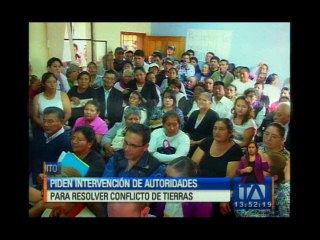 Piden intervención de autoridades para resolver un conflicto de tierras en Cumbayá