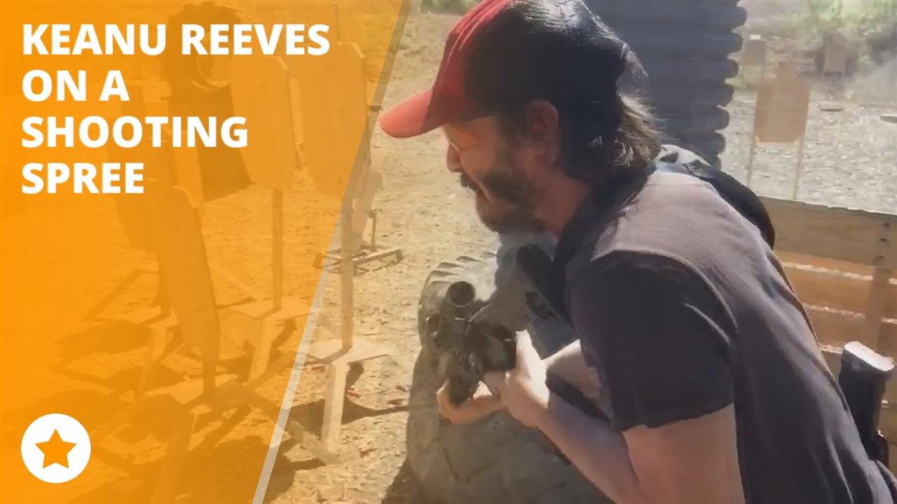 Bang, Bang! Keanu Reeves shot it down