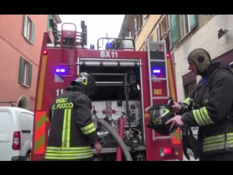 Video Bologna - Incendio in un appartamento di Via Rialto (07.03.16)