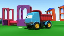 Kids 3D Construction Cartoons for Children 5: Leo the Truck builds a LOADER! {掘削機} грузови