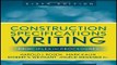 Read Construction Specifications Writing  Principles and Procedures Ebook pdf download