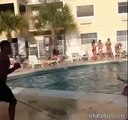 Girl Kicked By Dumb Guy