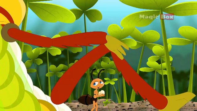 The Ant And Grasshopper - Aesops Fables In Hindi - Animated/Cartoon Tales For Kids