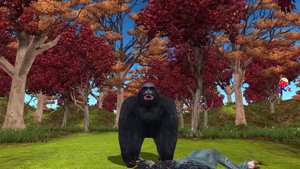 King Kong Vs Dinosaurs Cartoon Short Movie Mega Fight And Battle Between Dinosaur And King