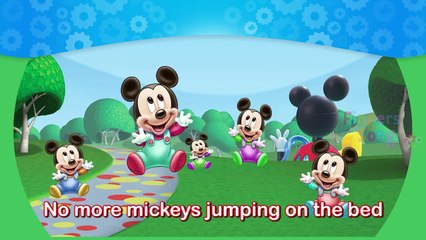Five Little Mickeys Jumping On The Bed Nursery Rhyme for Children