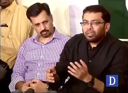 Dr Saghir quits MQM, joins Mustafa Kamal Press conformance against MQM and Altaf Hussain
