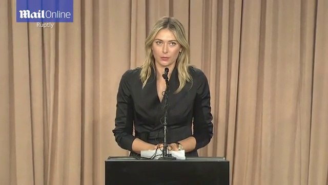 Maria Sharapova announces she failed drug test at Australian Open