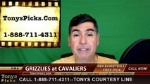 Cleveland Cavaliers vs. Memphis Grizzlies NBA Free Pick Prediction Odds Preview 3-7-2016