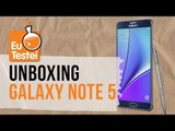 O que tem dentro da caixa do phablet dos phablets Note 5? - Unboxing EuTestei