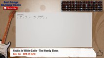 Nights In White Satin - The Moody Blues Guitar Backing Track with chords and lyrics