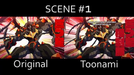 Kill La Kill Episode 9 - Censorship Comparison
