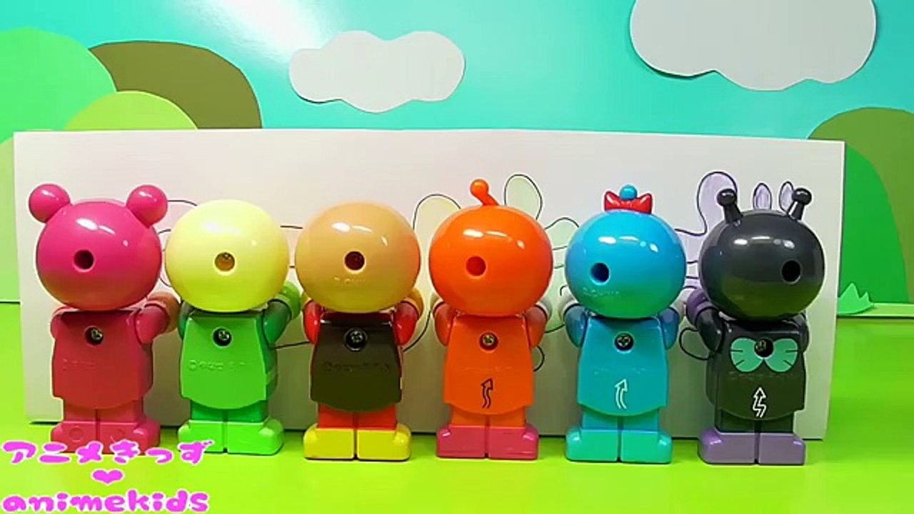 アンパンマン おもちゃ アニメ ランチプレート スライム で遊ぼう‼ animekds アニメきっず animation Anpanman Lunch plate Toy Slime
