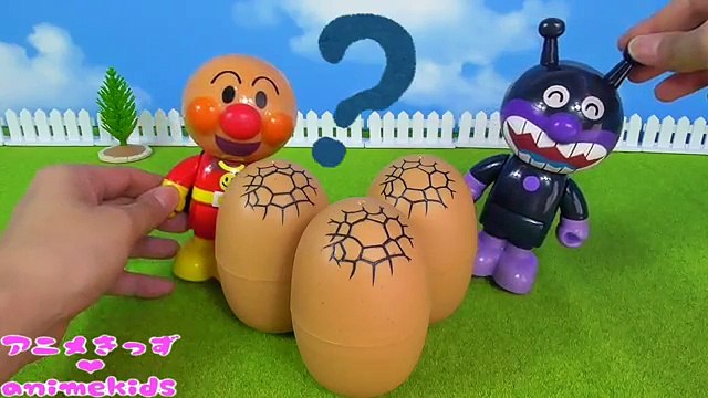 アンパンマン おもちゃ アニメ 恐竜 のたまご❤ パズル animekids アニメきっず animation Anpanman Toy Dinosaur