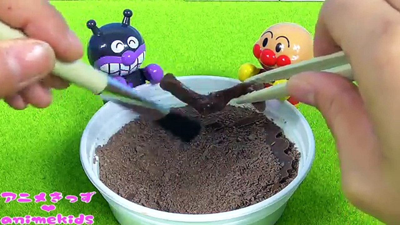 アンパンマン おもちゃ アニメ 恐竜 化石！発見⁉バレンタイン チョコレート animekids アニメきっず animation Anpanman Toy Dinosaur chocolate