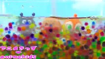 アンパンマン おもちゃ アニメ 水で膨らむビーズ❤ 水遊び animekids アニメきっず animation Anpanman Toy Playing in the water