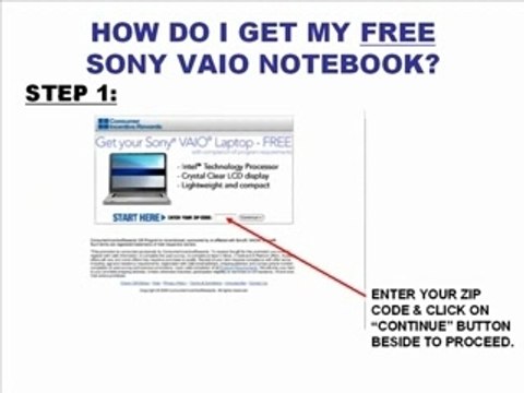 FREE Sony Vaio Laptop / Notebook / FREE Computer (US ONLY)