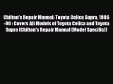 [PDF] Chilton's Repair Manual: Toyota Celica Supra 1986-90 : Covers All Models of Toyota Celica