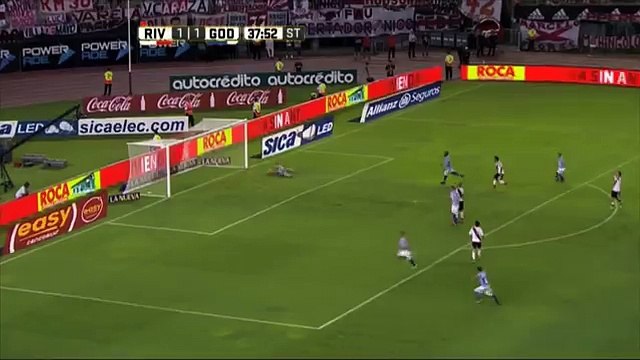 Gol de Carabajal. River 1 Godoy Cruz 2. Fecha 3. Primera División 2016
