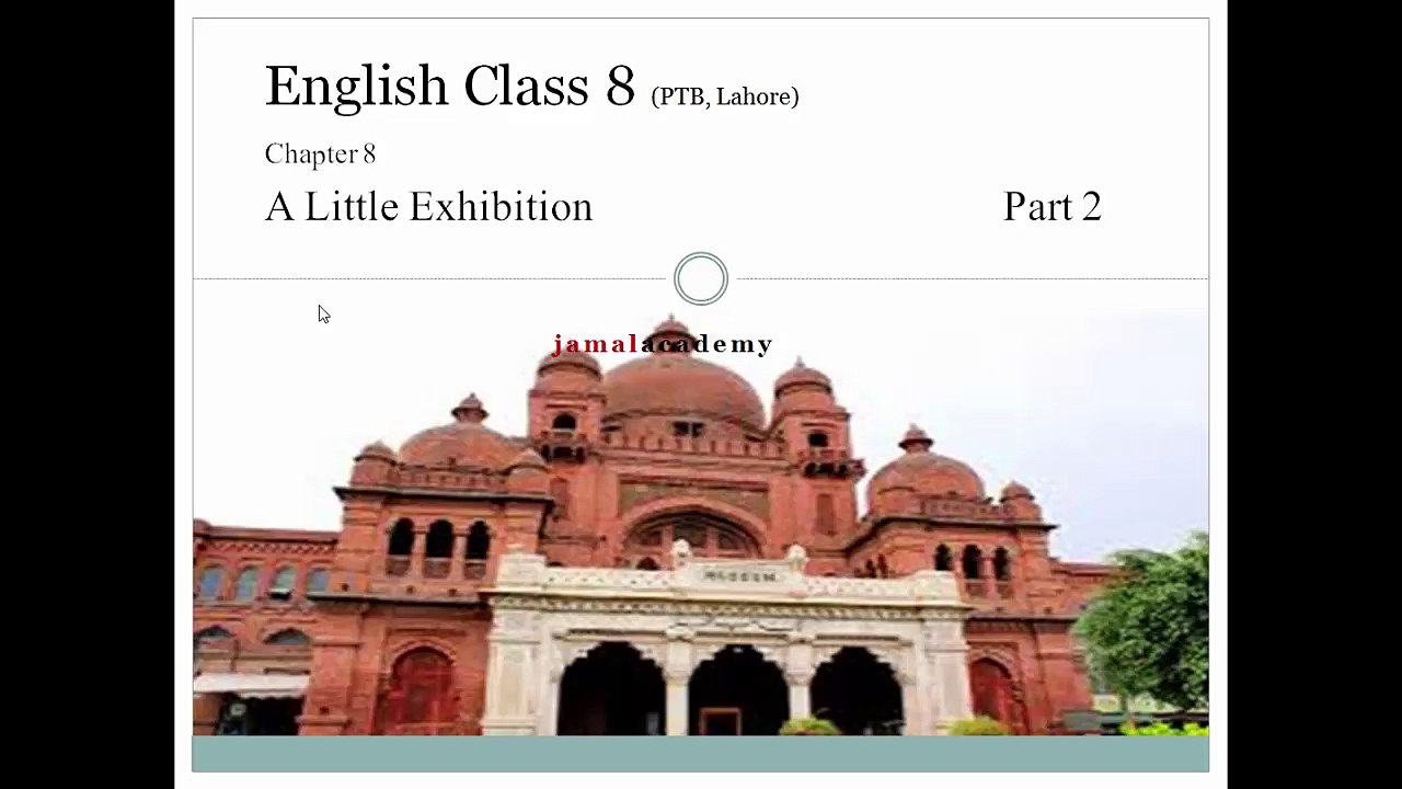 A Little Exhibition | Translation | Part 2