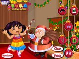 Dora the Explorer Children Cartoons and Games Dora With Santa Dressup
